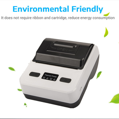 80mm Type-C Thermal Receipt Printer USB+Bluetooth Interface Portable Wireless Label Maker 2 in 1 Mini Thermal Printer