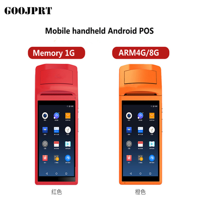 Handheld POS Terminal Android PDA with built in thermal Printer 1D CCD Barcode Scanner For Android Tablet Pc
