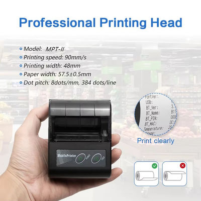 Portable 58mm Android Bluetooth Thermal barcode Printer MTP-II