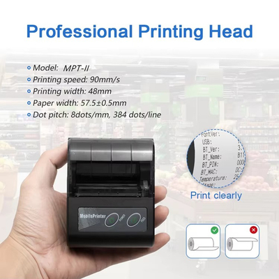 58mm mini portable bluetooth thermal printer receipt printer for retailer