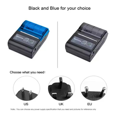 58mm mini portable bluetooth thermal printer receipt printer for retailer