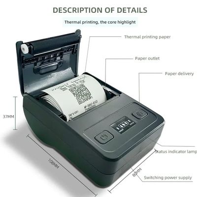 Mini 58mm thermal receipt printer pos receipt printer bluetooth printer