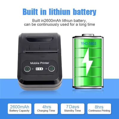 58mmPortable Printer Mobile thermal printer Serila+USB+Bluetooth