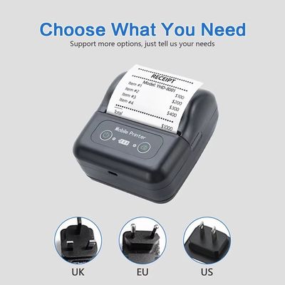 80mm portable bluetooth printer thermal receipt printer for mobile and laptop