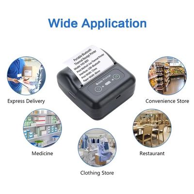 80mm portable bluetooth printer thermal receipt printer for mobile and laptop