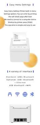 Label Express Waybill Product Price Sticker USB Bluetooth 3 Inch Thermal Barcode Printer For MAC OS Windows Android IOS