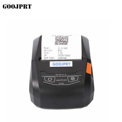 Portable 58mm thermal barcode  printer bluetooth label sticker printer