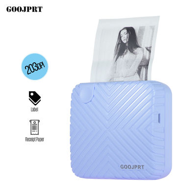 Printer Portable Bluetooth 4.0 Printer Photo Thermal Printer Phone Wireless Connection Printer 1200mAh Battery