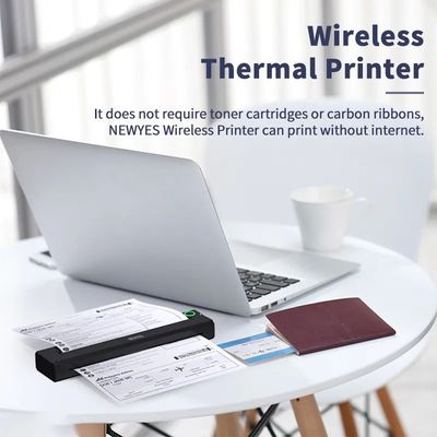 Portable Mini A4 Thermal Printer No Ink Printing for Phone PC Tattoo Transfer Stencil Maker with Thermal Rolls Folded Paper
