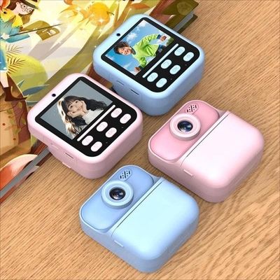 Kids Cartoon Camera Toy 2.4" 12MP Digital Camera 1080P HD IPS Screen Instant Print Camera For Boys Girls Gifts
