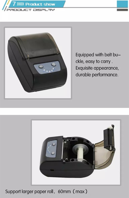 Portable 58mm Thermal Bluetooth Label Printer Barcod printer receipt printer with android ios have app