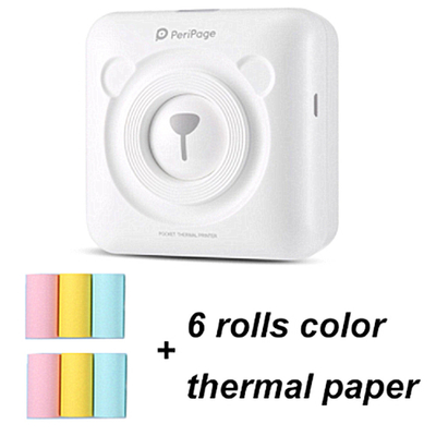 NEW Portable Bluetooth 4.2 Printer Phone Photo Pocket Sticker Bill Thermal Printer USB Micro Connector