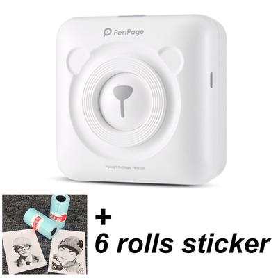 NEW Portable Bluetooth 4.2 Printer Phone Photo Pocket Sticker Bill Thermal Printer USB Micro Connector