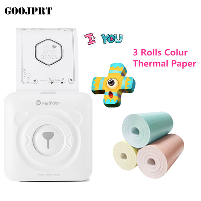 NEW Portable Bluetooth 4.2 Printer Phone Photo Pocket Sticker Bill Thermal Printer USB Micro Connector