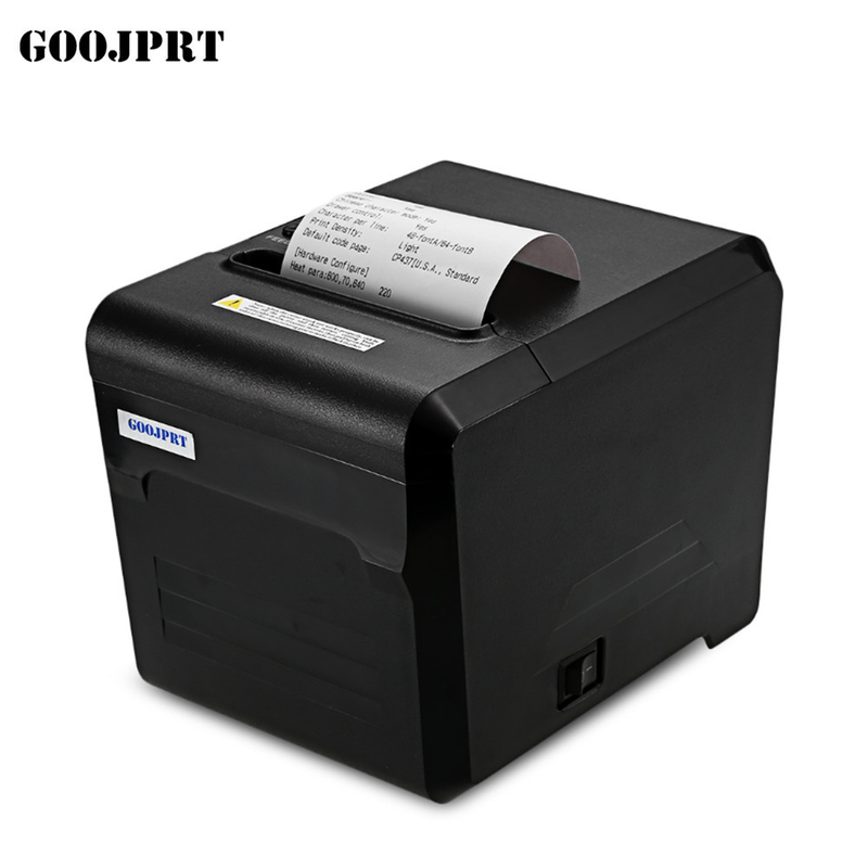 Portable 80mm QR code thermal pos receipt printer with cutter