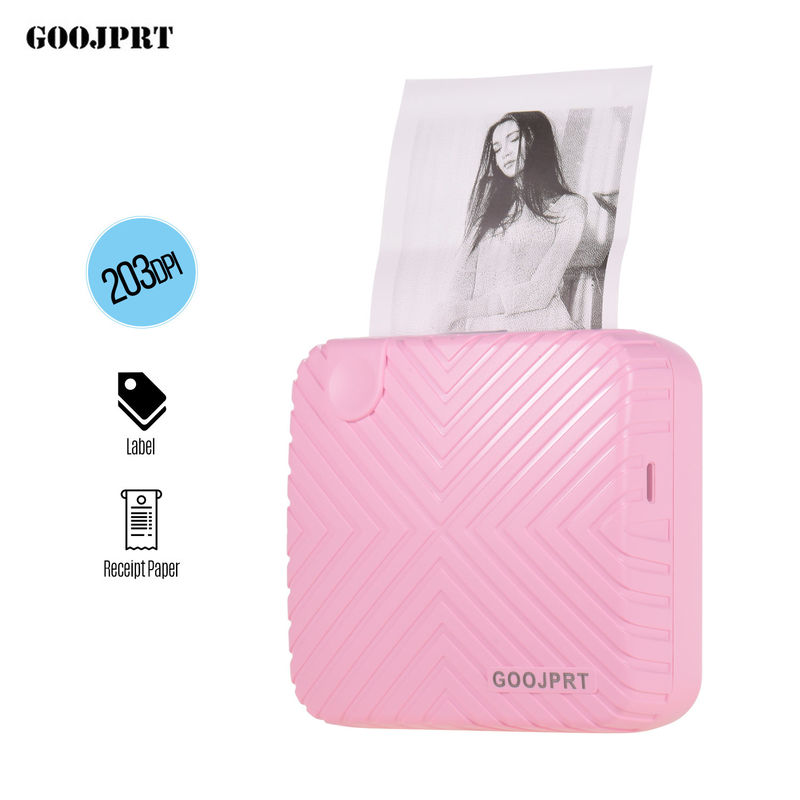 Printer Portable Bluetooth 4.0 Printer Photo Thermal Printer Phone Wireless Connection Printer 1200mAh Battery