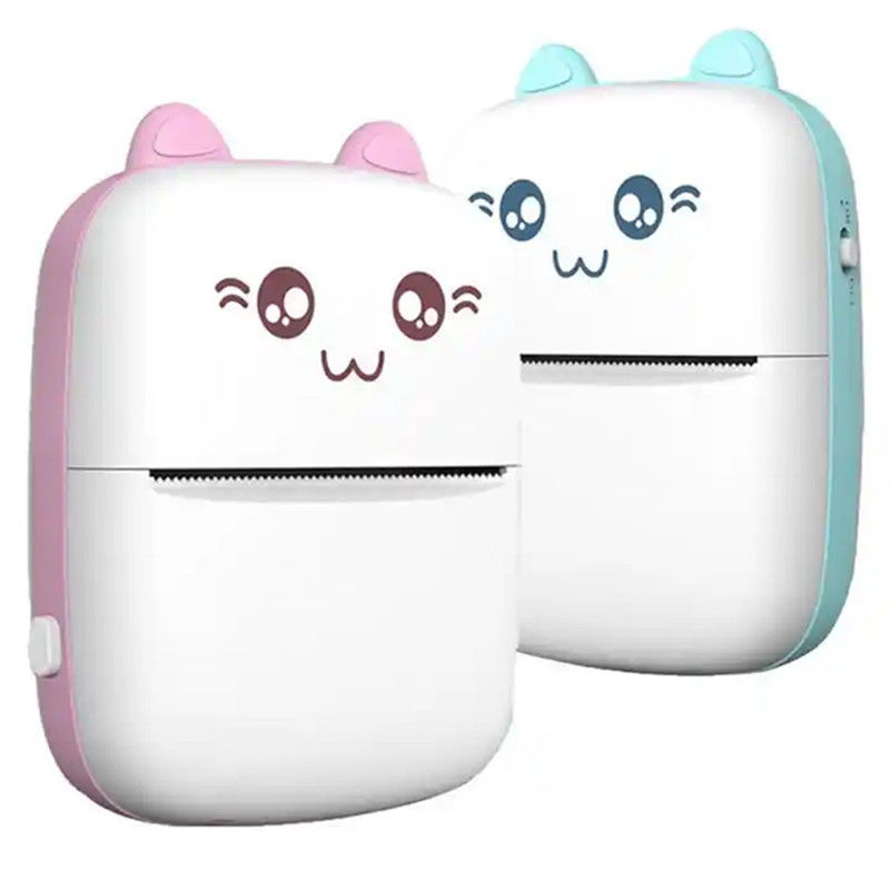 Printer Portable Bluetooth 4.0 Printer Photo Thermal Printer Phone Wireless Connection Printer 1200mAh Battery