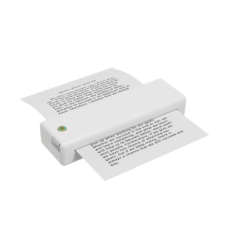 Portable Mini A4 Thermal Printer No Ink Printing for Phone PC Tattoo Transfer Stencil Maker with Thermal Rolls Folded Paper