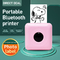 Bluetooth Portable Mini Printer Photo printer Pocket Mini Sticker Thermal printer for Android iOS phone Oversea supplier